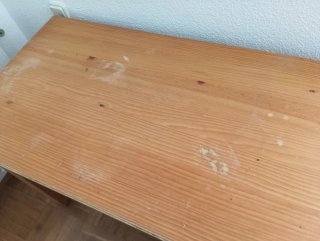Scrivania antica in legno massello