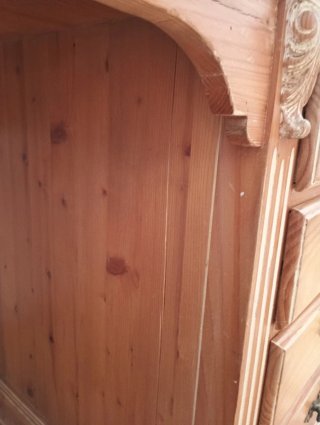 Scrivania antica in legno massello