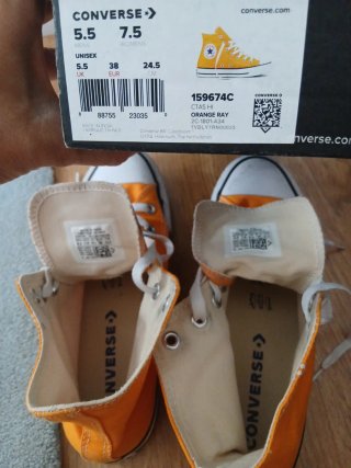 Zapatillas Converse Altas Naranja