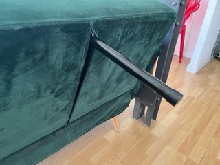Sofá Cama Terciopelo Verde 3 Plazas