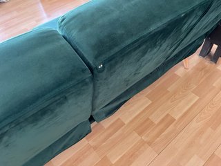 Sofá Cama Terciopelo Verde 3 Plazas