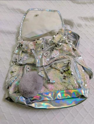 Mochila lentejuelas infantil juvenil