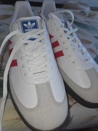 Adidas Samba Blancas y Rojas