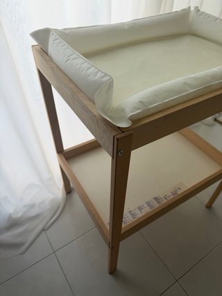Cambiador bebé madera + funda