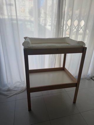 Cambiador bebé madera + funda