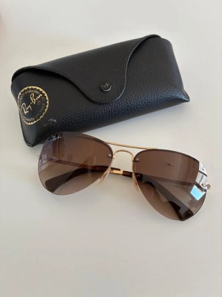 Gafas de sol Ray-Ban Aviator Marrón Dorado