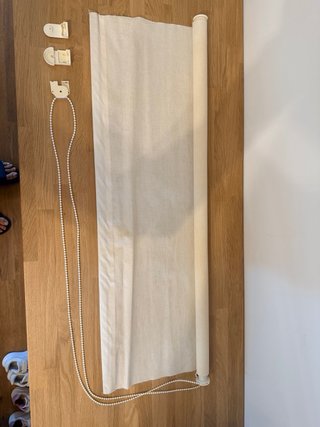Estor enrollable Ikea beige/gris