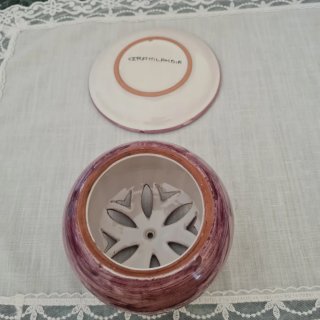 Portacandele in ceramica