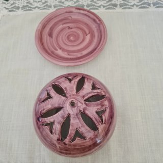 Portacandele in ceramica