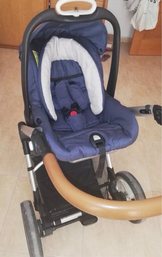 Carrito Mutsy azul completo