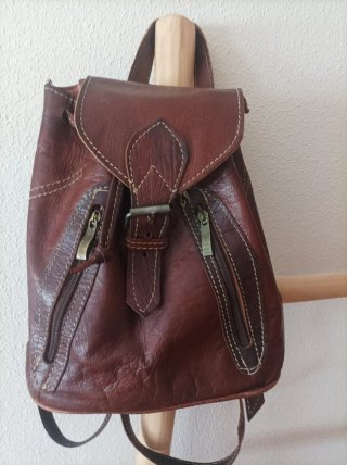Mochila cuero