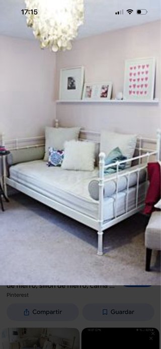Cama Diván Forja Blanca