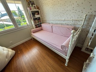 Cama Diván Forja Blanca