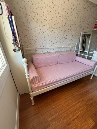 Cama Diván Forja Blanca