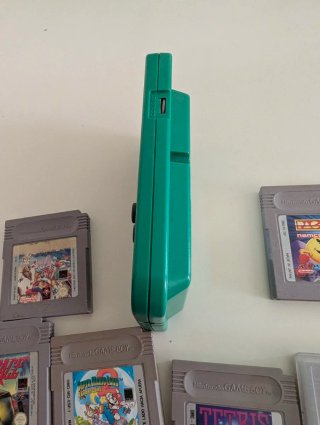 Consola Game Boy Verde + 7 Juegos funcionan todos