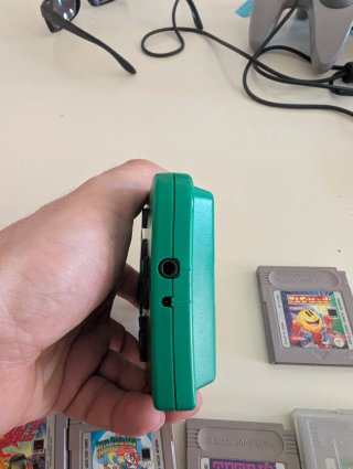 Consola Game Boy Verde + 7 Juegos funcionan todos