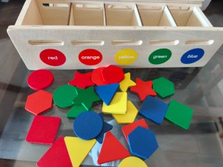 Juguete Montessori Madera Figuras Colores