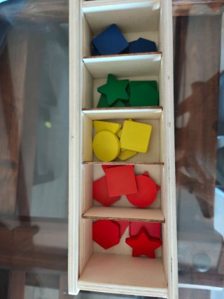 Juguete Montessori Madera Figuras Colores