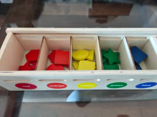 Juguete Montessori Madera Figuras Colores