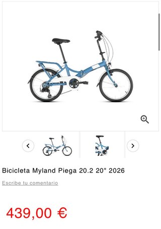 Bicicleta plegable My Land 20.2