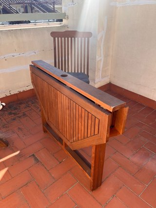 Mesa Octogonal Terraza + 3 Sillas Plegables