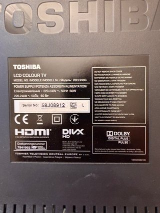 TV HD Toshiba 26 pulgadas