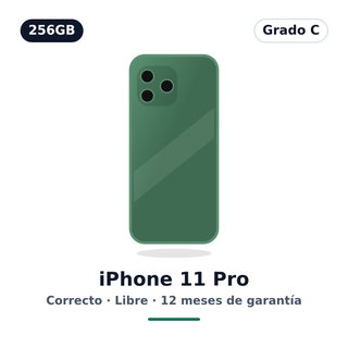 iPhone 11 Pro 256GB Verde · Grado C · Libre