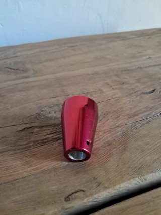 Pomo cambio aluminio rojo