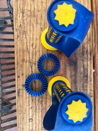 Puños Cassano Azul y Amarillo