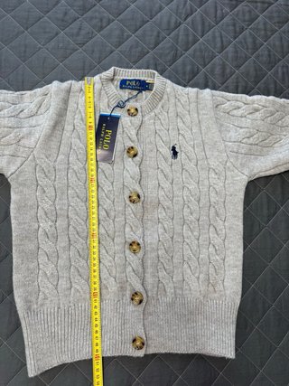 Cardigan Polo Ralph Lauren grigio taglia M