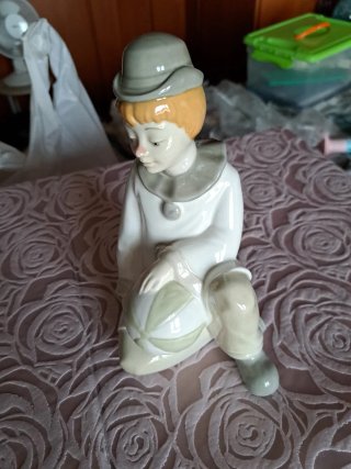 Figura payaso porcelana valenciana