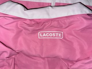 Chaqueta Lacoste Sport Rosa y Blanca Talla L