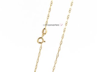 cadena oro 18k 25cm