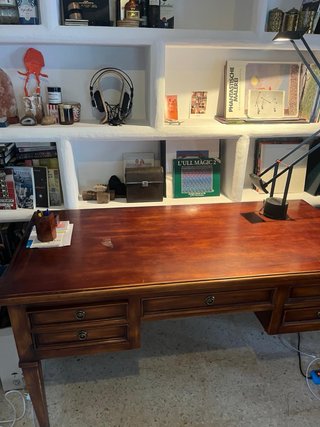 Escritorio Madera Maciza Estilo Luis XVI