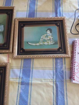 3 Cuadros Decorativos Dorados y Negros 28×22