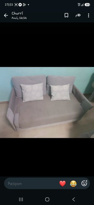 Sofá Cama Fridhult Gris Claro Ikea