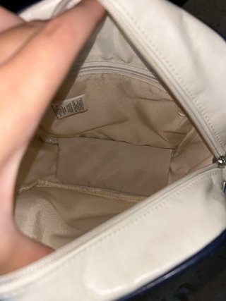 Bolso Adidas blanco y azul