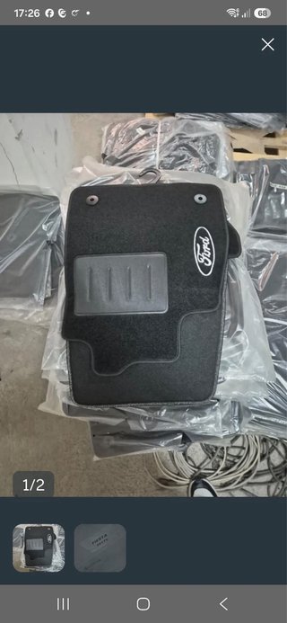 Tappetini Ford Fiesta 2017+ Gomma Nera