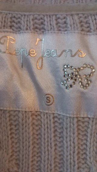 Cardigan Pepe Jeans tg S in lana ecru