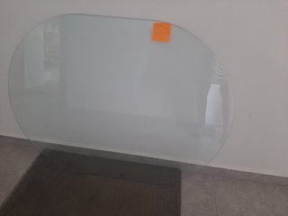 Cristal para mesa ovalada