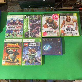 Lote Juegos Xbox + Cajas PS2