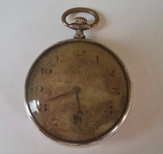 Reloj de bolsillo antiguo plata maciza 0,800-Suiza