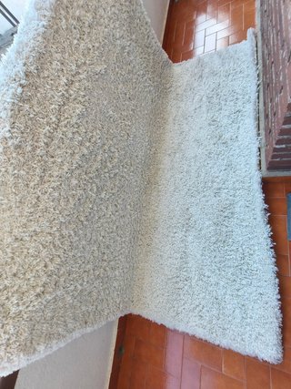 Alfombra IKEA VOLLERSLEV Beige/Blanco