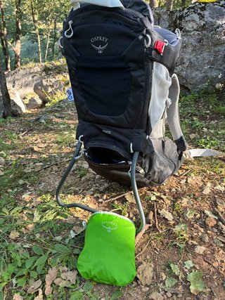 Mochila Portabebés Osprey Poco negra como nueva