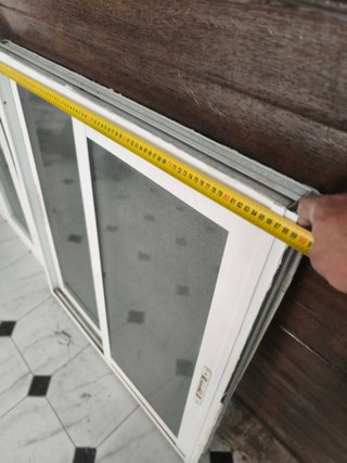 2 Ventanas Aluminio Blancas