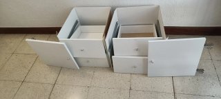 Puertas y cajones Kallax blancos