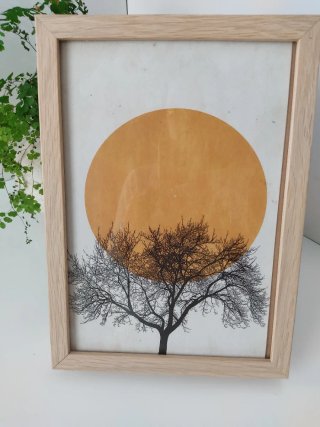 Lámina árbol sol Maison du Monde