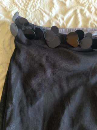 Conjunto top falda tul negro Zara S