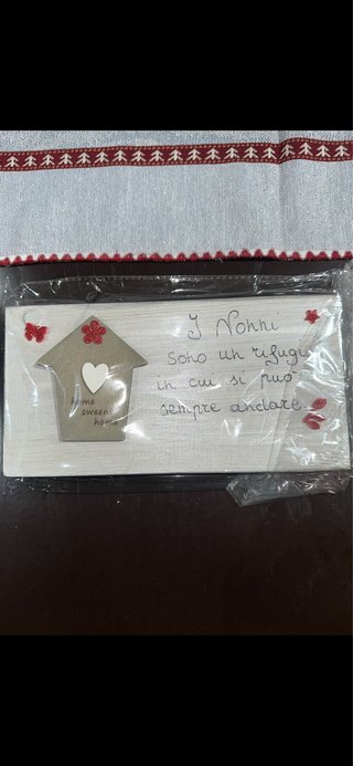 Targa dedica Nonni Casa Dolce Casa