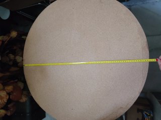 Mesa de camilla redonda de madera